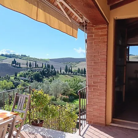 Giotto Terrazzo Panoramico Nel Cuore Della Val D Orcia アパート *