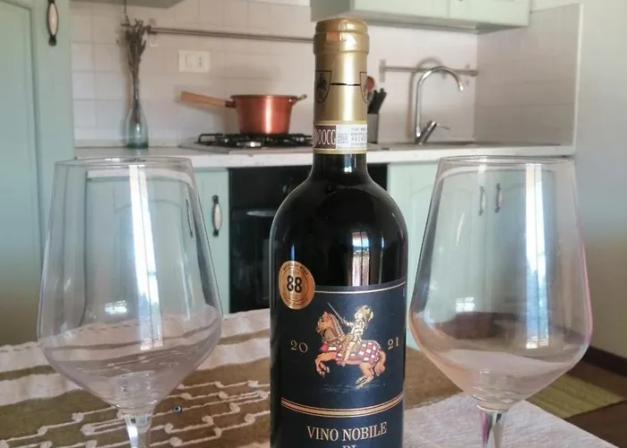 アパート Giotto Terrazzo Panoramico Nel Cuore Della Val D Orcia モンティッキエッロ