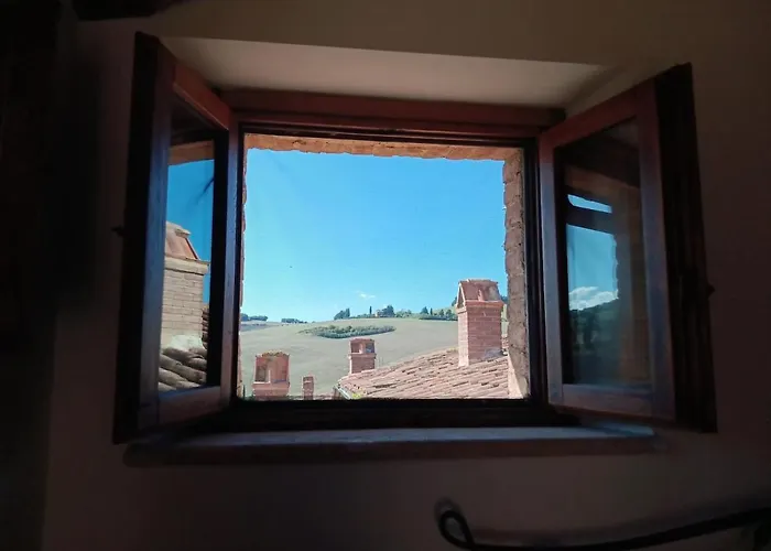 Giotto Terrazzo Panoramico Nel Cuore Della Val D Orcia アパート モンティッキエッロ